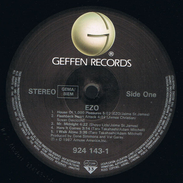 Ezo (2) : E･Z･O (LP, Album)