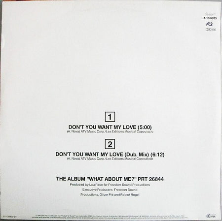 Nicole J McCloud : Don't You Want My Love (Maxi Club Version) (12", Maxi)