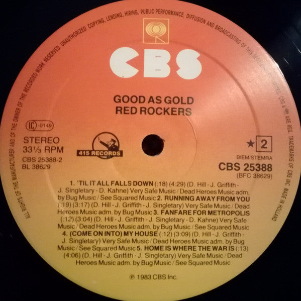 Red Rockers : Good As Gold (LP, Album)