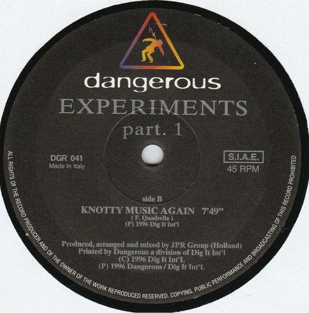 JPR Group : Experiments part. 1 (12")