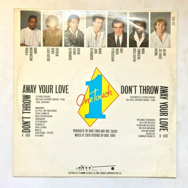 One Touch (3) : Don't Throw Away Your Love (12")