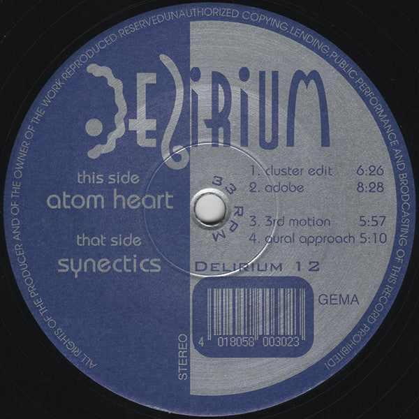 Atom Heart / Synectics : Untitled (12")