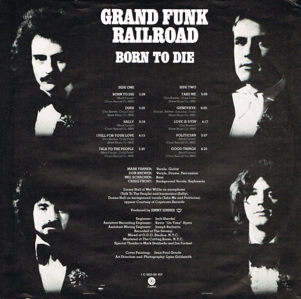 Grand Funk Railroad : Born To Die (LP, Album)