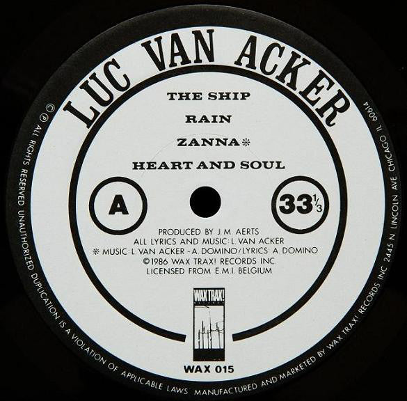 Luc Van Acker : Luc Van Acker (LP, Album)