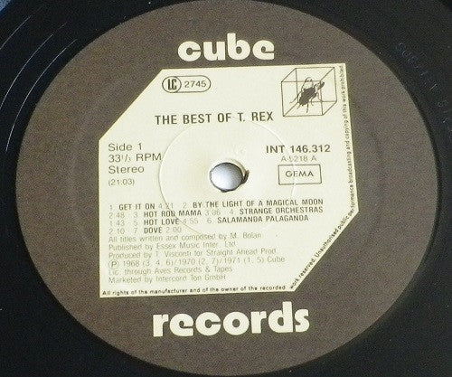 T. Rex : The Best Of T. Rex (LP, Comp)
