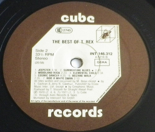 T. Rex : The Best Of T. Rex (LP, Comp)