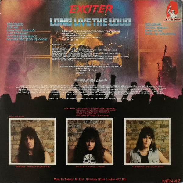Exciter : Long Live The Loud (LP, Album)