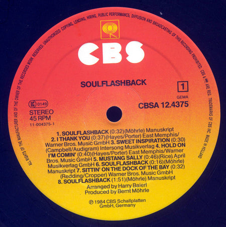 Soulflashback : Soulflashback (12")