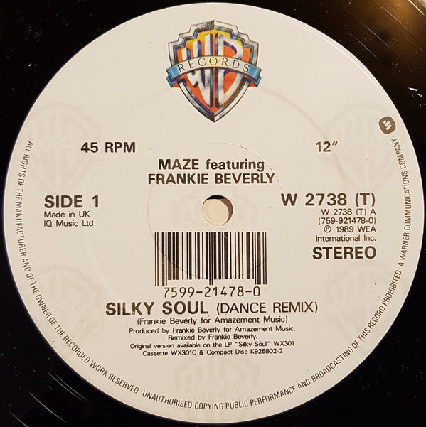 Maze Featuring Frankie Beverly : Silky Soul (12")