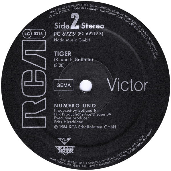 Numero Uno : Tora Tora Tora (12", Maxi)