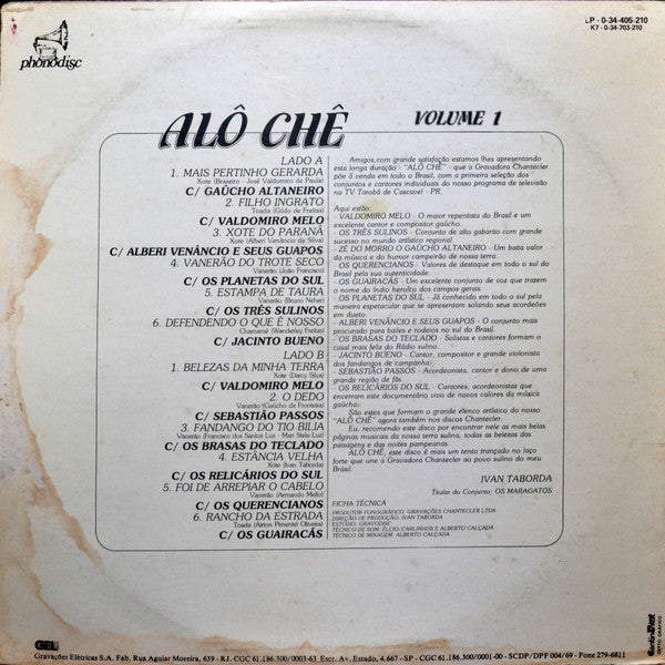 Various : Alô Chê - Volume 1 (LP, Comp)