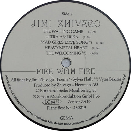 Jimi Zhivago : Fire With Fire (LP, Album)