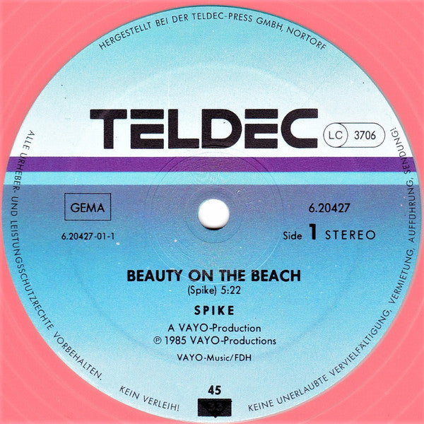 Spike (63) : Beauty On The Beach (12", Maxi, Red)