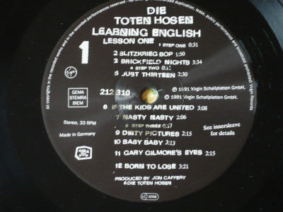 Die Toten Hosen : Learning English, Lesson One (LP, Album, Gat)