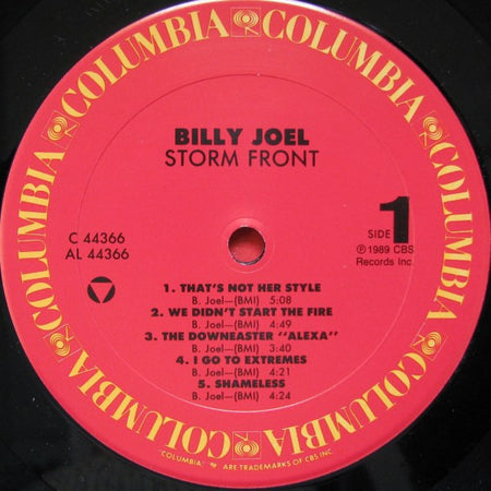 Billy Joel : Storm Front (LP, Album, Car)