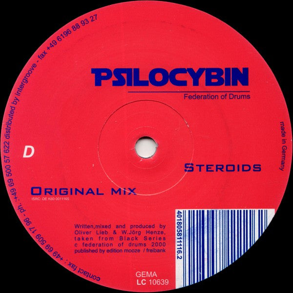 Psilocybin : Steroids (Remixes) (2x12")