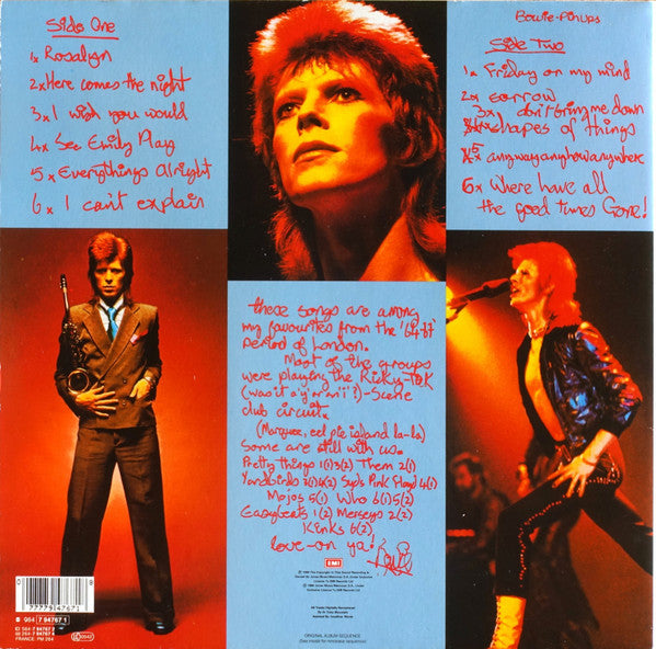 David Bowie : Pinups (LP, Album, RE, RM, Gat)