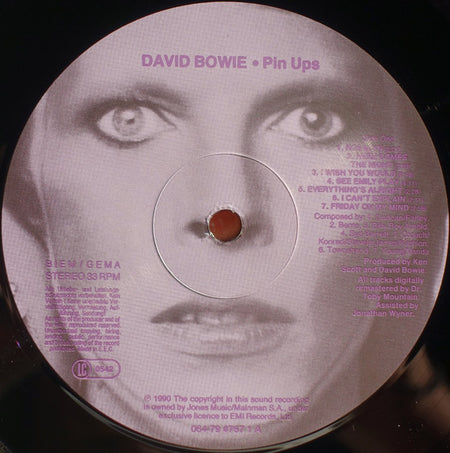 David Bowie : Pinups (LP, Album, RE, RM, Gat)