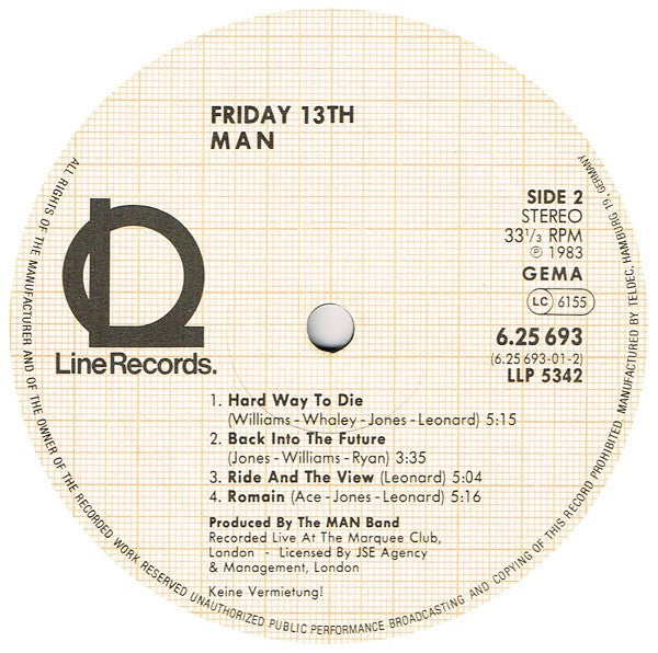 Man : Friday 13th (LP, Album)