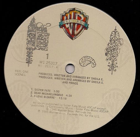 Sheila E. : In Romance 1600 (LP, Album, Club, Col)
