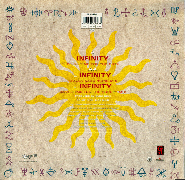 Guru Josh : Infinity (1990's...Time For The Guru) (12", Maxi)