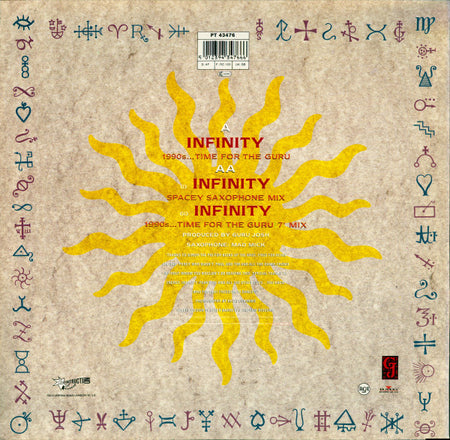 Guru Josh : Infinity (1990's...Time For The Guru) (12", Maxi)