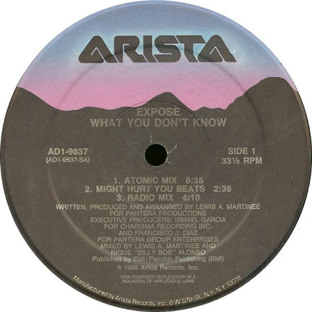 Exposé : What You Don't Know (12")