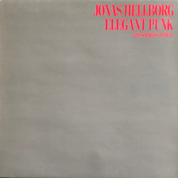 Jonas Hellborg : Elegant Punk (LP, Album, RE)