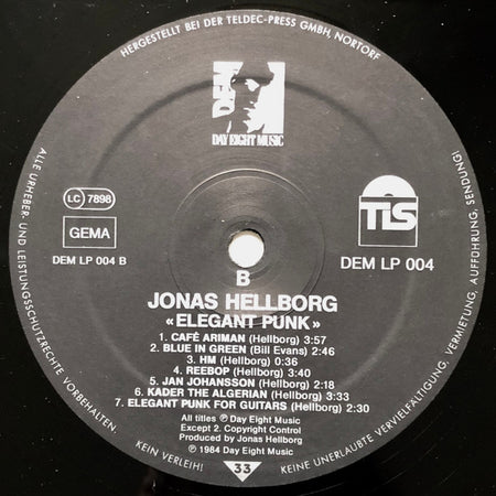 Jonas Hellborg : Elegant Punk (LP, Album, RE)