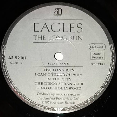Eagles : The Long Run (LP, Album, Gat)