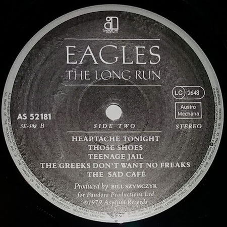 Eagles : The Long Run (LP, Album, Gat)