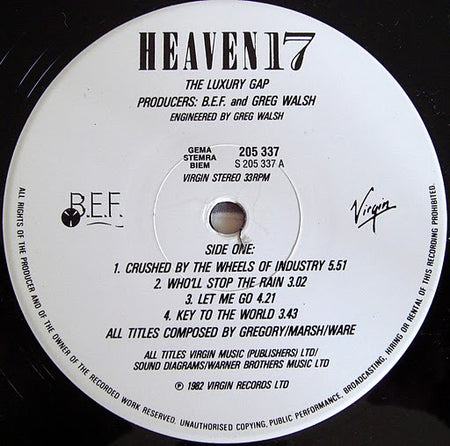 Heaven 17 : The Luxury Gap (LP, Album, RP)