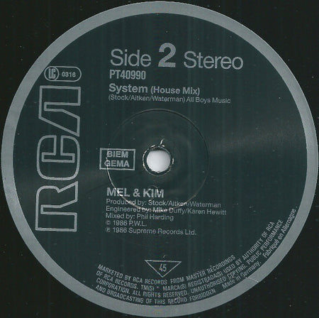 Mel & Kim : Showing Out (12", Maxi)