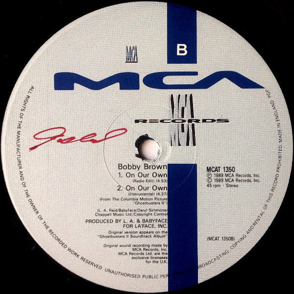 Bobby Brown : On Our Own (12", Single)