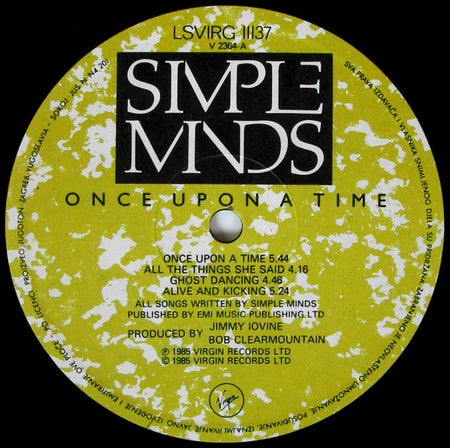 Simple Minds : Once Upon A Time (LP, Album)