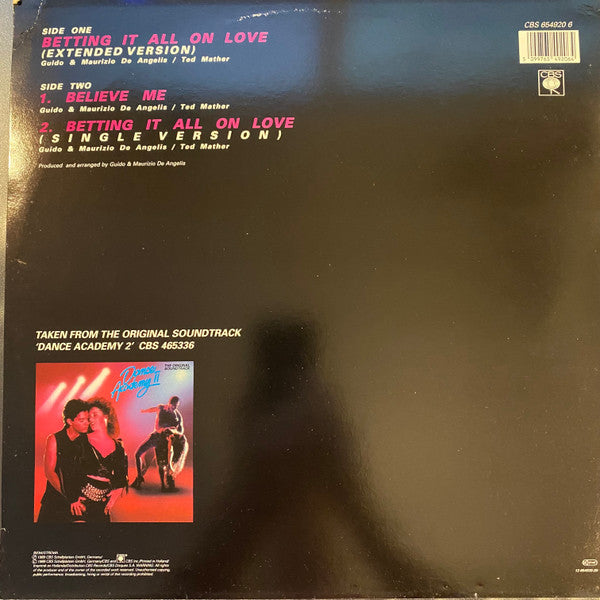 Sally Stewart : Betting It All On Love (12", Maxi)