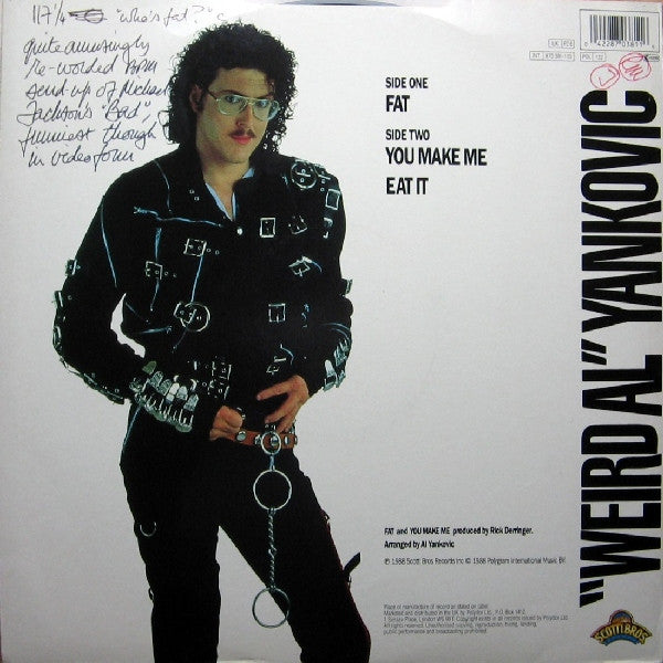"Weird Al" Yankovic : Fat (12")