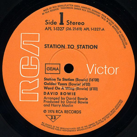 David Bowie : Station To Station (LP, Album)