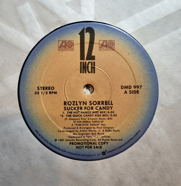 Rozlyn Sorrell : Sucker For Candy (12", Single, Promo)