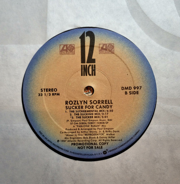 Rozlyn Sorrell : Sucker For Candy (12", Single, Promo)