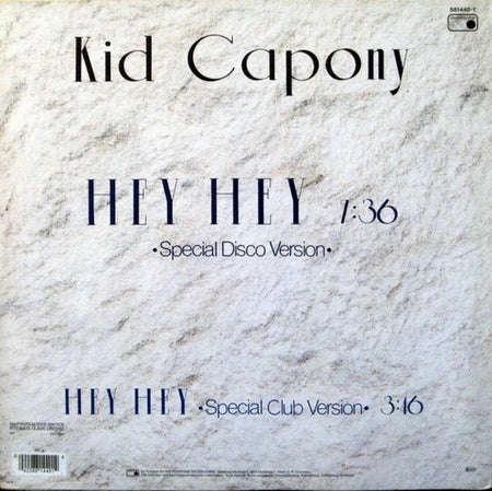 Kid Capony : Hey Hey (12", Maxi)
