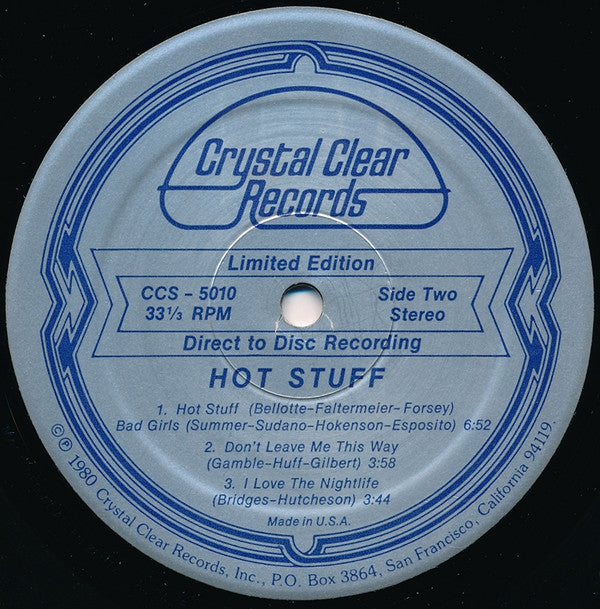 Hot Stuff (5) : Hot Stuff (LP, Album, Ltd, Dir)