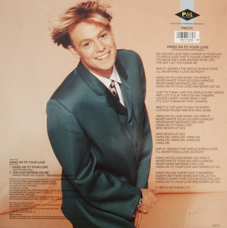 Jason Donovan : Hang On To Your Love (12", Maxi)