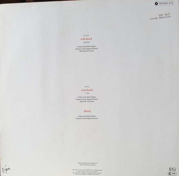 Toyah : Echo Beach (12", Single)