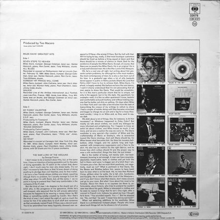 Miles Davis : Miles Davis' Greatest Hits (LP, Comp, RE)