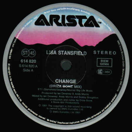 Lisa Stansfield : Change (12", Maxi)