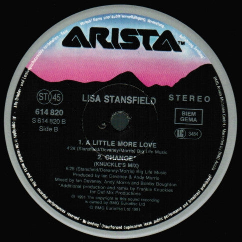 Lisa Stansfield : Change (12", Maxi)