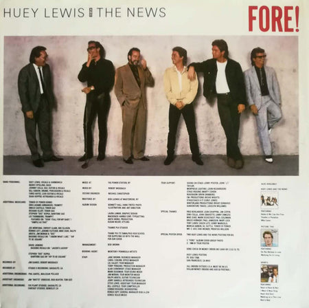 Huey Lewis & The News : Fore! (LP, Album)