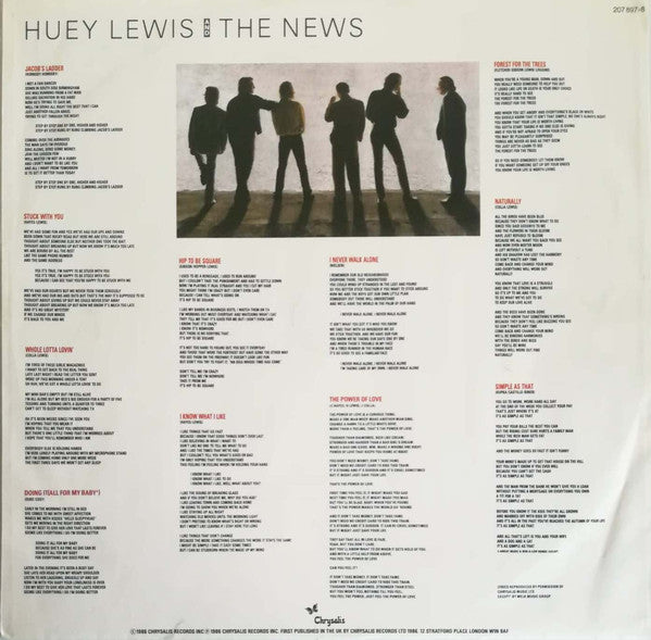 Huey Lewis & The News : Fore! (LP, Album)