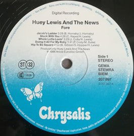 Huey Lewis & The News : Fore! (LP, Album)
